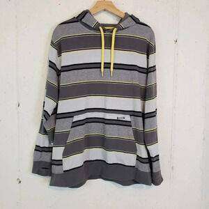 Dvision XL‎ gray/white/blk/yellow skater hoodie